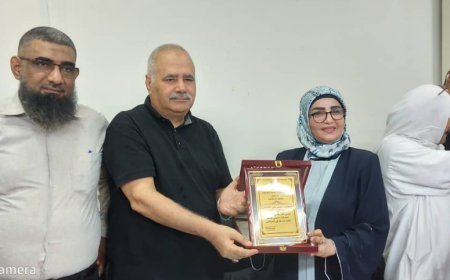 ردًا للاعتبار الذي تستحقه.. مدير الصحة بعدن يُكرّم د. كفاية الجازعي ويعتذر منها