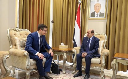 وزير الخارجية يلتقي القائم بأعمال السفارة الروسية