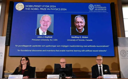 جائزة نوبل للفيزياء 2024 مناصفة بين عالِمين اثنين