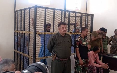 محكمة الحوطة الابتدائية تصدر حكم الإعدام بحق المتهمين بقتل الشيخ محسن الرشيدي ورفاقه 