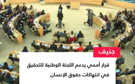 مجلس حقوق الإنسان يعتمد بالإجماع مشروع قرار بشأن المساعدة التقنية وبناء القدرات للجنة الوطنية للتحقيق