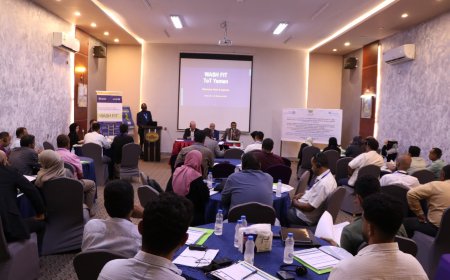 وزارة الصحة تدشن ورشة عمل تدريبية لتأهيل المدربين على أداة تحسين مرافق المياه والإصحاح البيئي والنظافة  في المرافق الصحية في اليمن