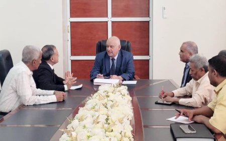رئيس جامعة عدن يبحث مع وزير الخدمة المدنية والتأمينات مجالات التعاون المشترك