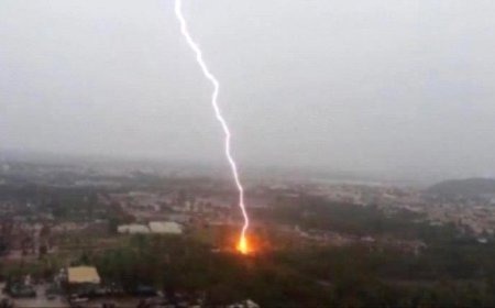 صاعقة رعدية تودي بحياة امرأة في الحديدة 