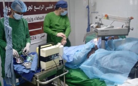 نجاح كبير للمخيم الطبي الرابع والمجاني لجراحة العيون في شقرة بأبين