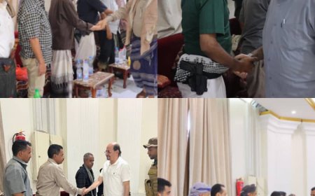 عدن: قيادات سياسية وعسكرية واجتماعية تشارك في عزاء المناضل محمد علي الطبقي