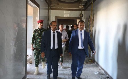 محافظ حضرموت يتفقد سير العمل بمستشفى المدينة الخيري بمدينة سيئون