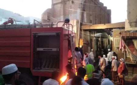 بلغت خسائره 100 مليون.. حريق هائل يلتهم محلًا تجاريًا في حضرموت