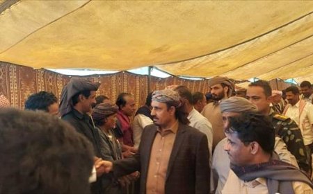 عاجل.. وصول محافظ حضرموت إلى مخيم حلف قبائل حضرموت بالهضبة