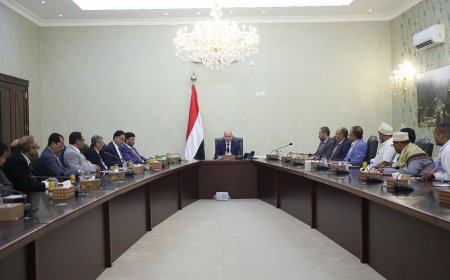 الرئيس العليمي يلتقي ممثلي القطاع الخاص