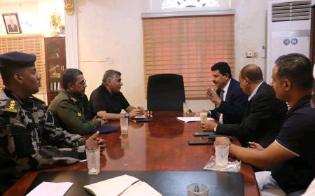 رئيس اللجنة الوطنية يناقش أوضاع حقوق الإنسان مع مدير شرطة ساحل حضرموت