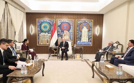 رئيس مجلس القيادة يستقبل سفيرة المملكة المتحدة للبحث في المستجدات الوطنية والاقليمية