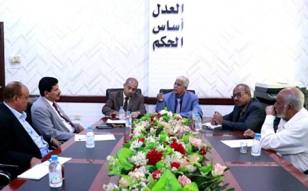 ‏اللجنة الوطنية للتحقيق تلتقي السلطة القضائية بساحل حضرموت