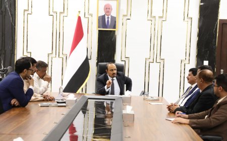 محافظ حضرموت يلتقي رئيس وأعضاء اللجنة الوطنية للتحقيق في ادعاءات انتهاكات حقوق الإنسان