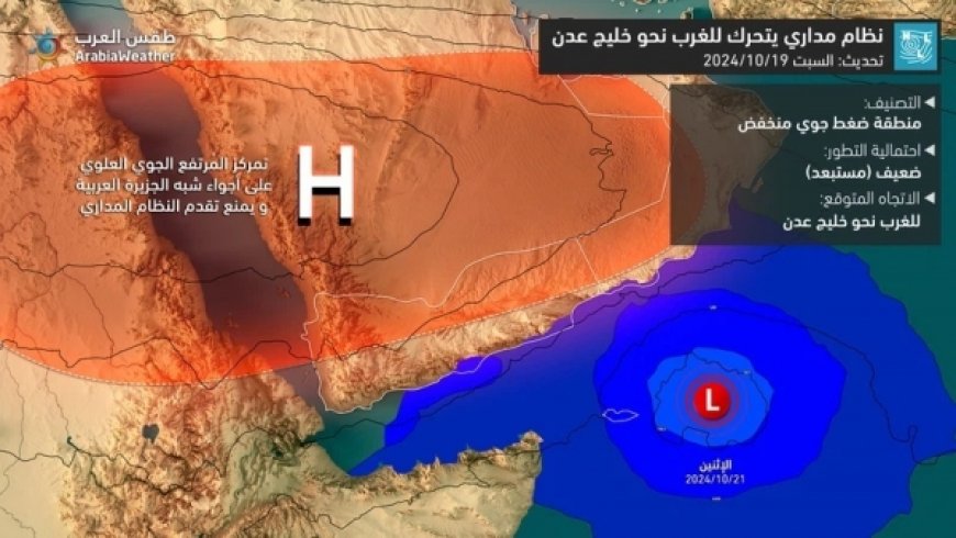 توقّعات بتوجه المنخفض الاستوائي إلى أرخبيل سقطرى