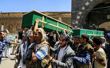 مليشيا الحوثي تشيع اثنين من قياداتها في صنعاء