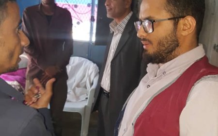 تعز.. مدير فرع الصحة بمقبنة يتفقد المرافق الصحية ويبحث عن دعم المنظمات