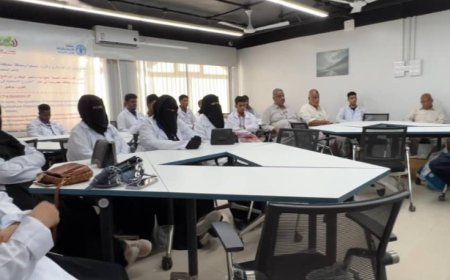 مكتب وزارة الزراعة والري بساحل حضرموت ينفذ دورة تدريبية لتأهيل عمال الصحة الحيوانية بالمديريات