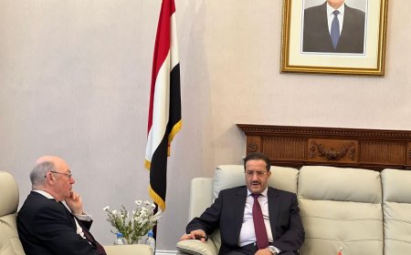 عضو مجلس القيادة الرئاسي عثمان مجلي يلتقي أليستر بيرت