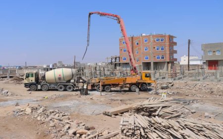 تواصل أعمال البناء والتشييد لثانوية الشهيد سالم قطن بمديرية خورمكسر