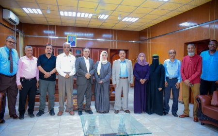 رئيس جامعة عدن يستقبل وفدًا من منظمة العمل الدولية