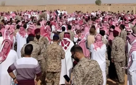 بالفيديو.. تشييع الضابطين السعوديين اللذين قتلا في اليمن