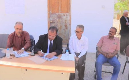 تسليم موقع مشروع انشاء مختبر للمياه بوادي حضرموت للجهة المنفذة