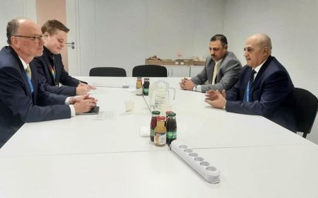 الشرجبي يبحث مع المبعوث الخاص للخارجية الألمانية تعزيز التعاون في قطاعي المياه البيئة