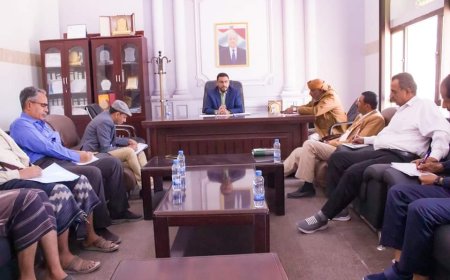 برئاسة الوكيل لمروق، لجنة الغاز المنزلي تناقش أسباب الأزمة الحالية في المحافظة. 