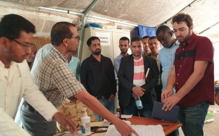 مدير عام مديرية مقبنة يبحث مع وفد الصليب الأحمر الدولي دعم القطاع الصحي