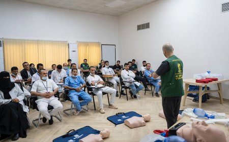 مركز الملك سلمان ينفذ المشروع التطوعي للإسعافات الأولية في عدن