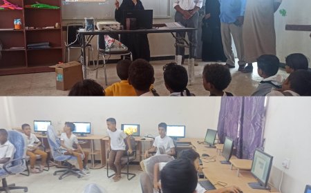 تدشين العمل في غرف مصادر التعلم في مدرسة عبده فاضل 