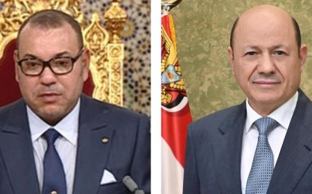 رئيس مجلس القيادة يهنئ بذكرى استقلال المغرب