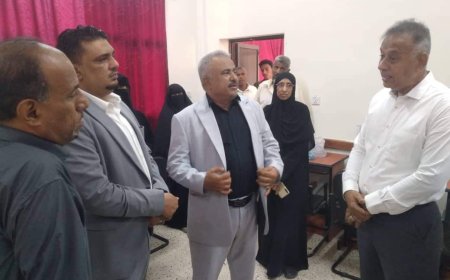 تدشين وافتتاح تجهيز مختبرات الحاسوب في المعهدالتقني الصناعي المعلا