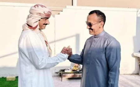بالصورة .. ظهور نجل صالح أحمد علي برفقة محافظ شبوة ابن الوزير