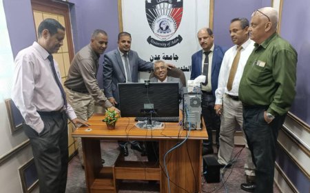 للاطلاع على نشاطها الأكاديمي.. لجنة من وزارة التعليم العالي تزور كلية العلوم الاجتماعية والإنسانية بجامعة عدن 