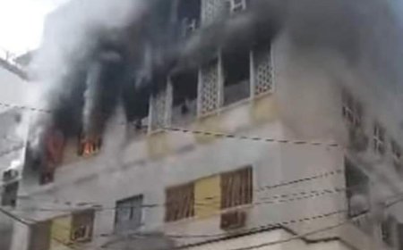 حريق هائل يلتهم ثلاثة منازل في المنصورة ولا خسائر بشرية