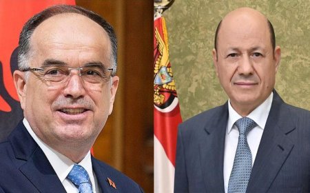 رئيس مجلس القيادة يهنئ بذكرى استقلال البانيا