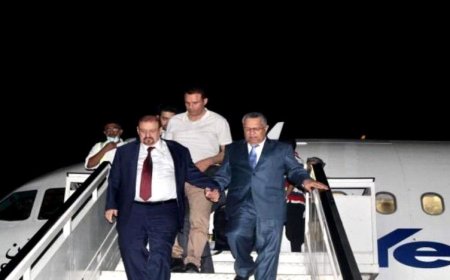 وصول رئيس مجلس النواب البركاني لمعاشيق وأنباء عن انعقاد جلسات مجلس النواب في عدن