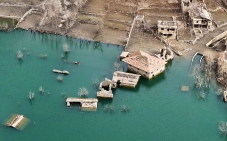 بالصور.. ظهور مفاجئ لقرية تركية مفقودة منذ 2012