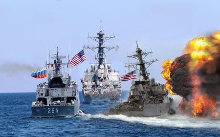 عاجل.. بـ(16) صاروخًا الحوثيون يعلنون استهداف مدمرة أمريكية و(3) سفن تابعة للجيش الأمريكي