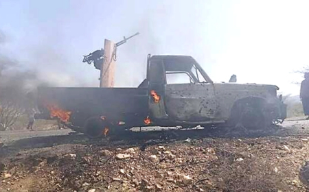 قيادة اللواء الثاني دعم وإسناد تكشف تفاصيل العمليتين الإرهابيتين في مودية بأبين (صور)