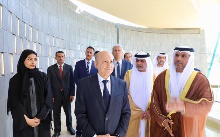 رئيس مجلس القيادة يزور واحة شهداء دولة الامارات العربية المتحدة