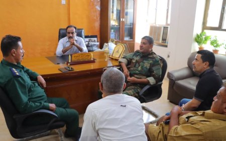 الزهري يلتقي قيادة شرطة العريش بخورمكسر 