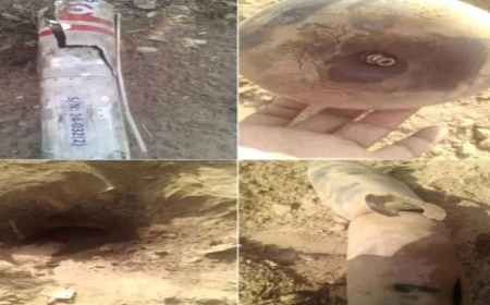 تفاصيل جديدة وصور بشأن سقوط صاروخ باليستي حوثي في لودر