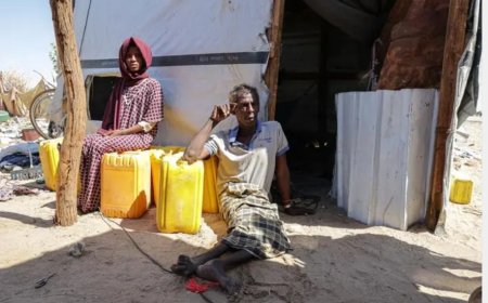 تقرير: مأرب أصبحت ملاذا لآلاف النازحين بسبب العنف منذُ بداية الصراع باليمن