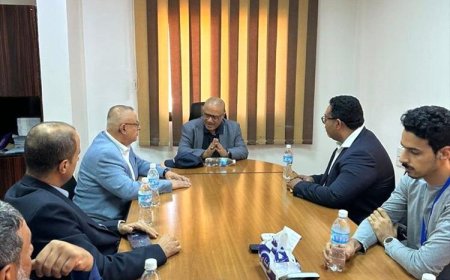 الوزير باذيب يقوم بزيارة هيئات ومؤسسات قطاع الاتصالات