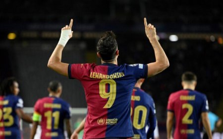 ليفاندوفسكي يقود التشكيل المتوقع لبرشلونة أمام دورتموند