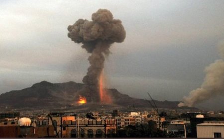 المقاتلات الأمريكية البريطانية تقصف أهدافًا مواقع حوثية في الحديدة