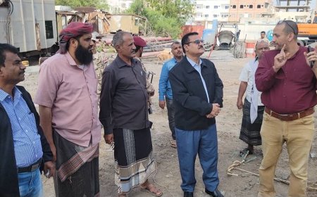 بتوجيه من وزير الدولة - محافظ العاصمة عدن - أحمد حامد لملس..مدير عام المنصورة يؤكد على ضرورة تشغيل خزان المياه البرجي بكابوتا المتوقف عن العمل منذ 2004م